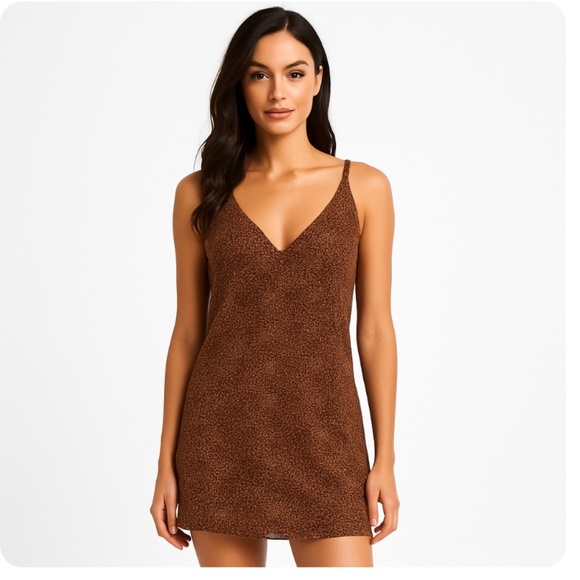 VICTORIA’S SECRET Vintage Leopard Print Chemise Nightie Size Medium - Picture 1 of 10